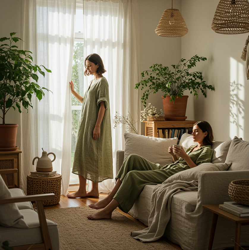 Breathe in Linen: Dressing Light, Living Free